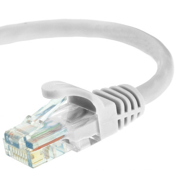 Cat5e UTP RJ45 cabo de cabo de patch Ethernet 50 pés branco